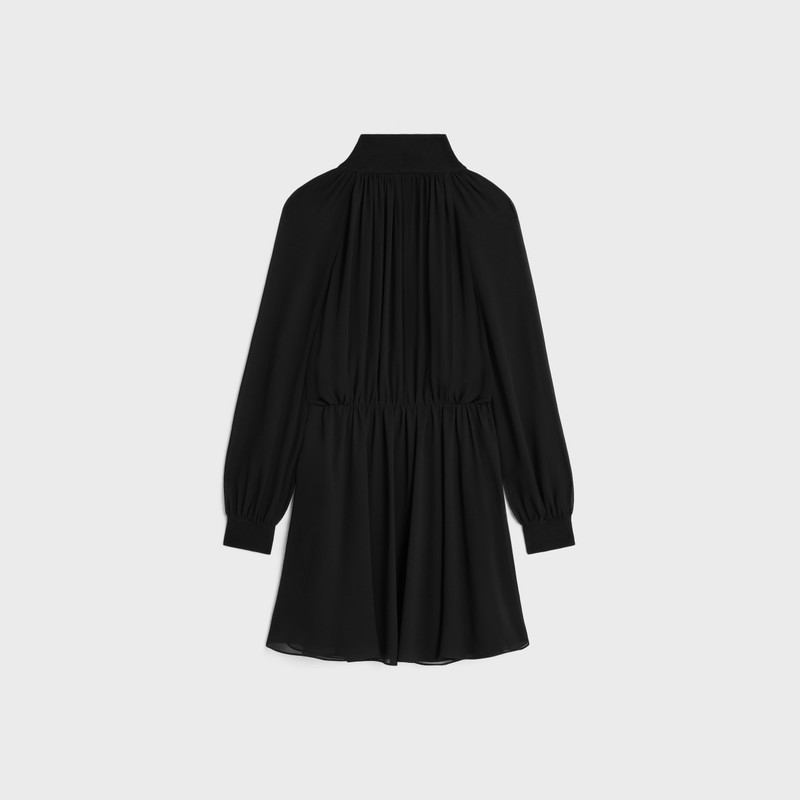 CELINE mini dress in silk georgette outlook