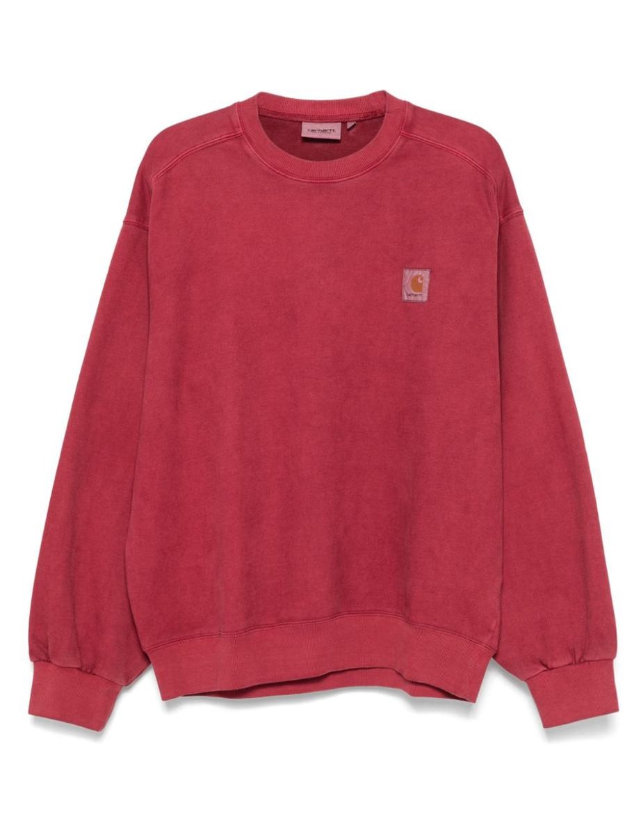 【Carhartt】 VISTA GARMENT DYED SWEATSHIRT ★ BALLOON FIT Carhartt WIP Vista Crew Sweatshirt Graphite Garment Dyed