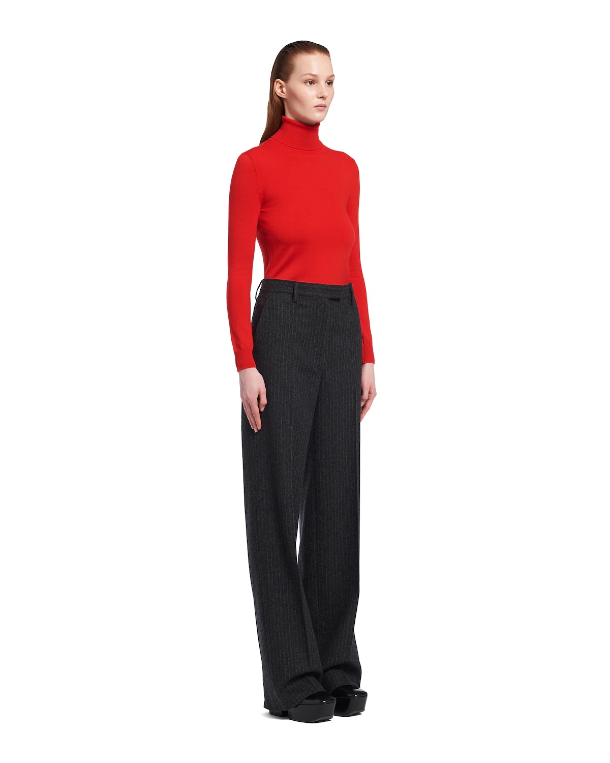 Pinstripe flannel pants - 3