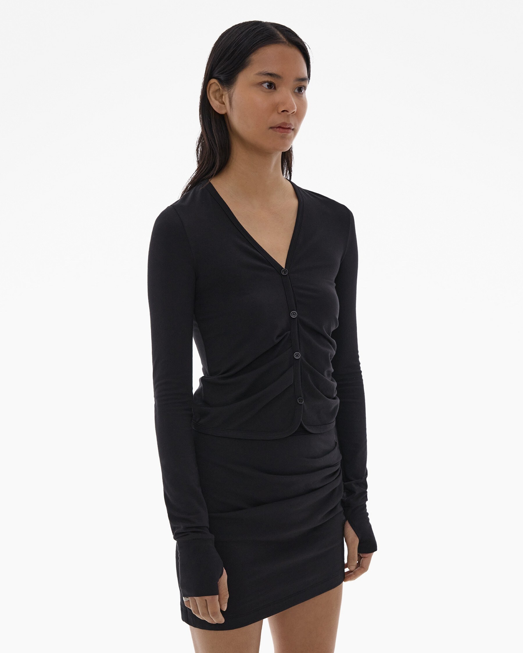 RUCHED CARDIGAN - 5