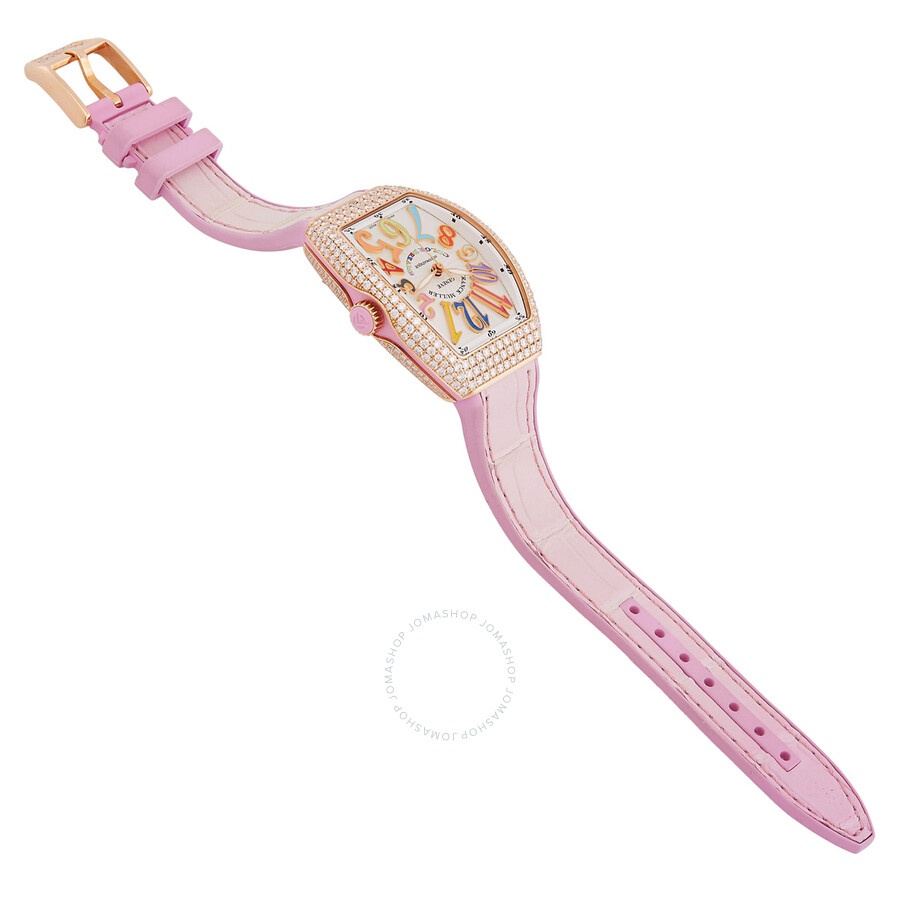 Franck Muller Vanguard Automatic Diamond Silver Dial Ladies Watch V 32 SC AT FO D COL DR 5N RS 5N - 4