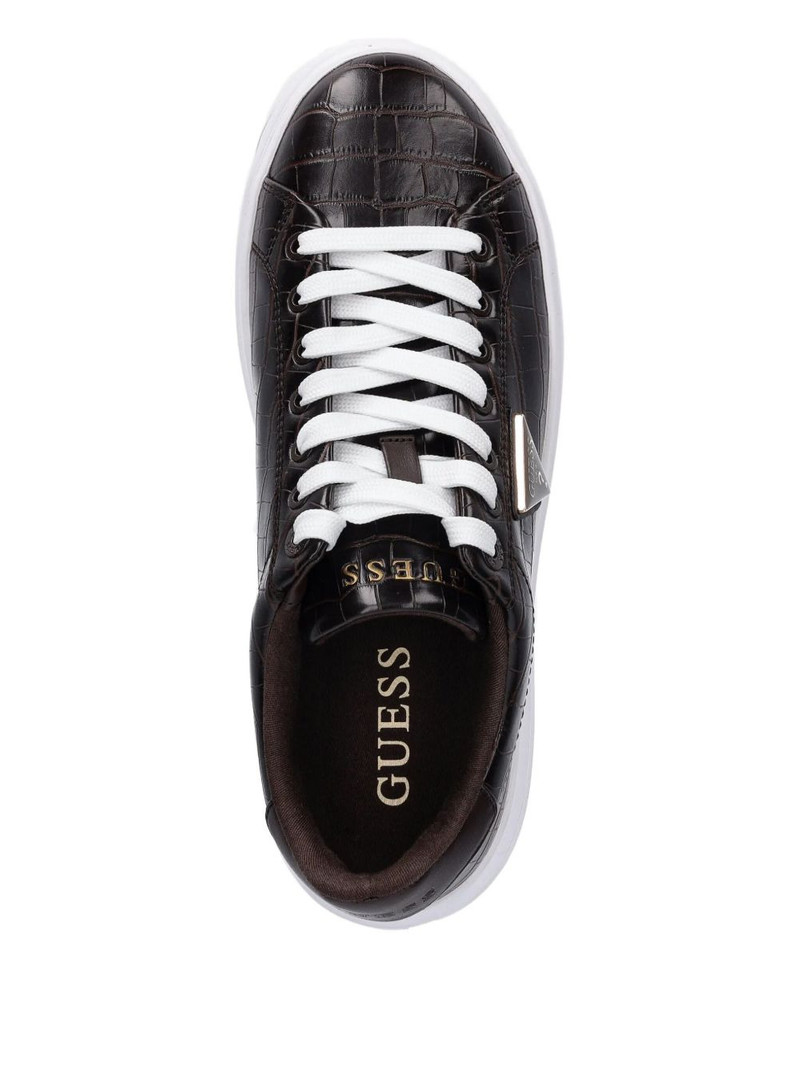 crocodile-embossing logo sneakers 3