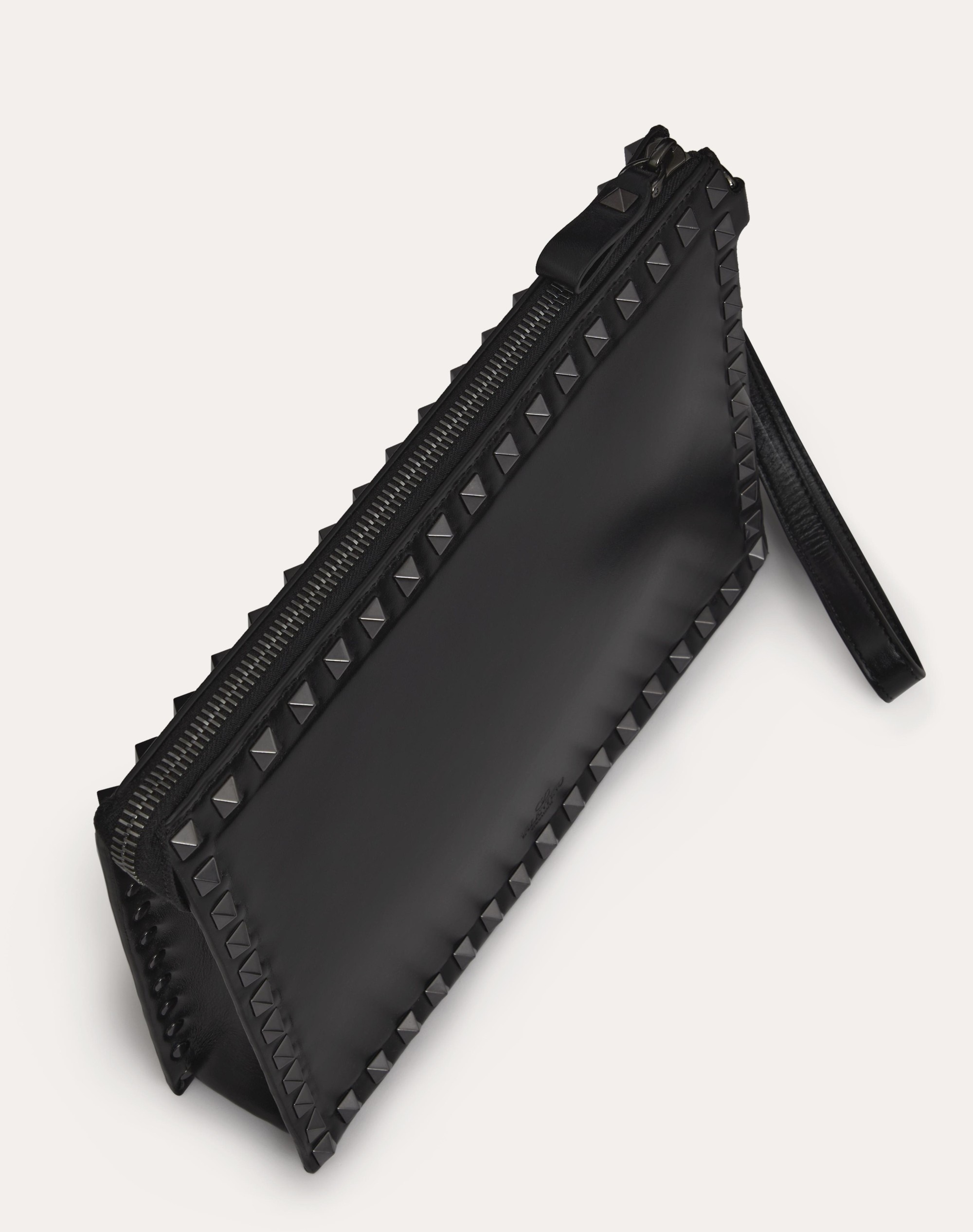 ROCKSTUD CALFSKIN POUCH - 6