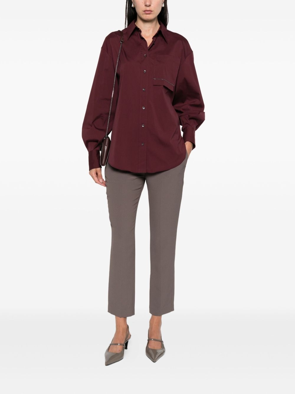 Monili chain-embellished shirt - 2