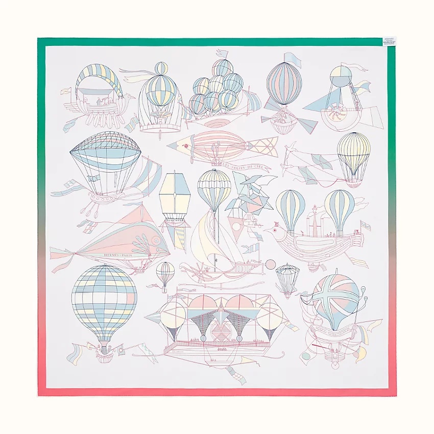 Les Folies du Ciel double face scarf 90 - 5