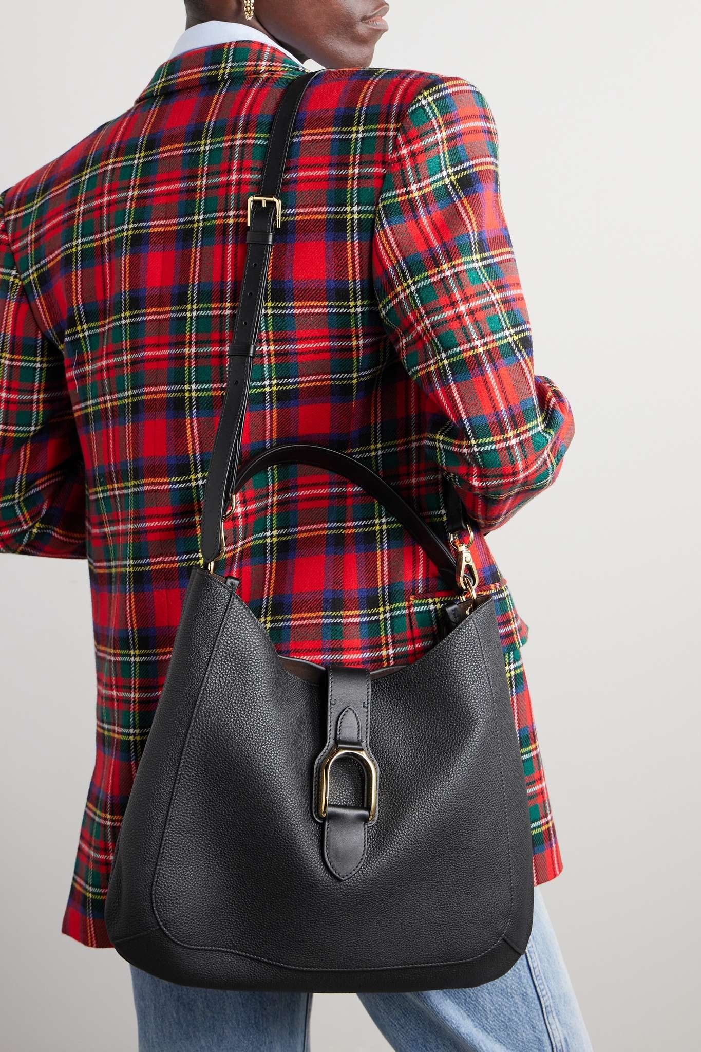 Welington medium textured-leather shoulder bag - 2