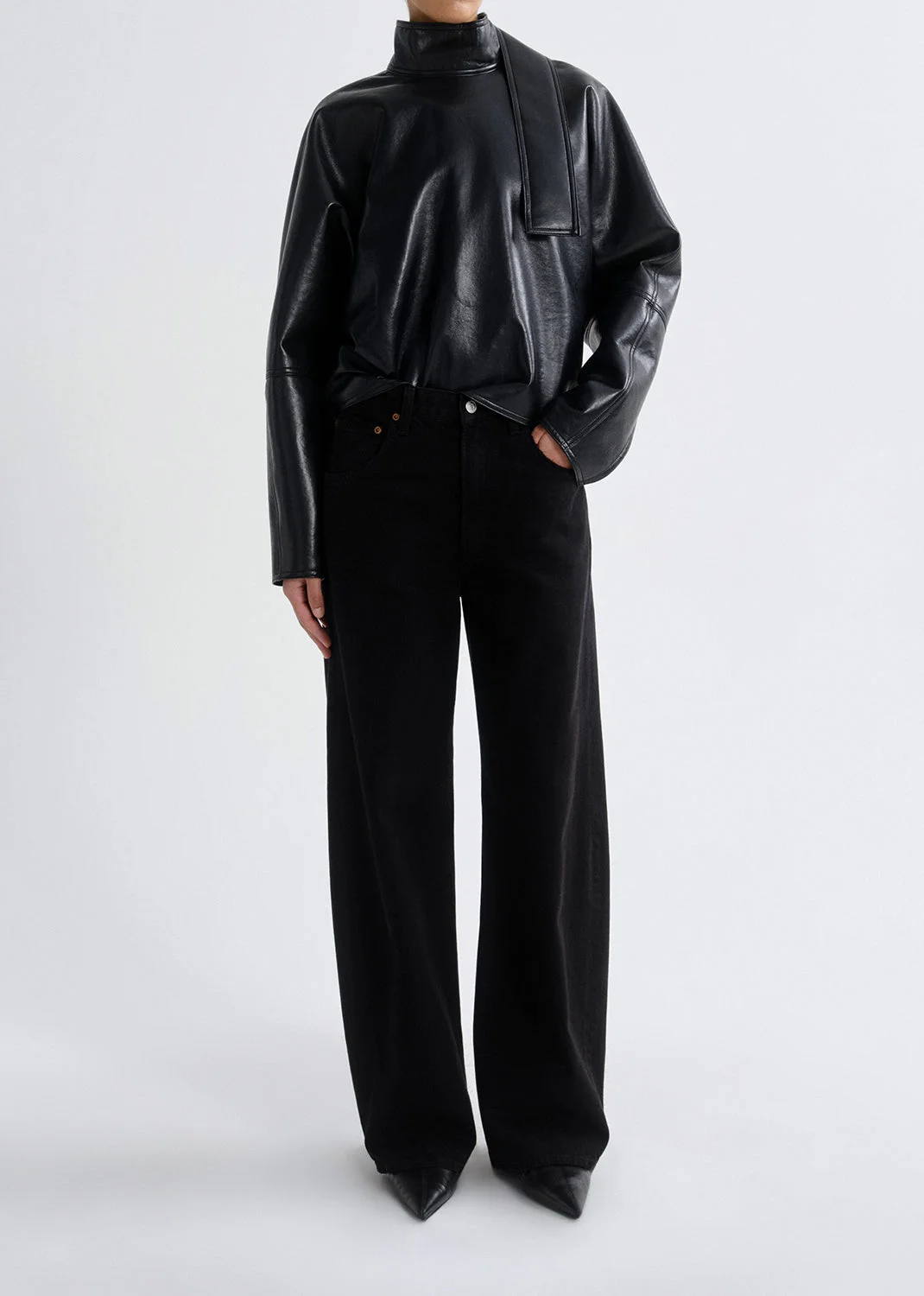LOW CURVE JEAN IN PROOF - 1