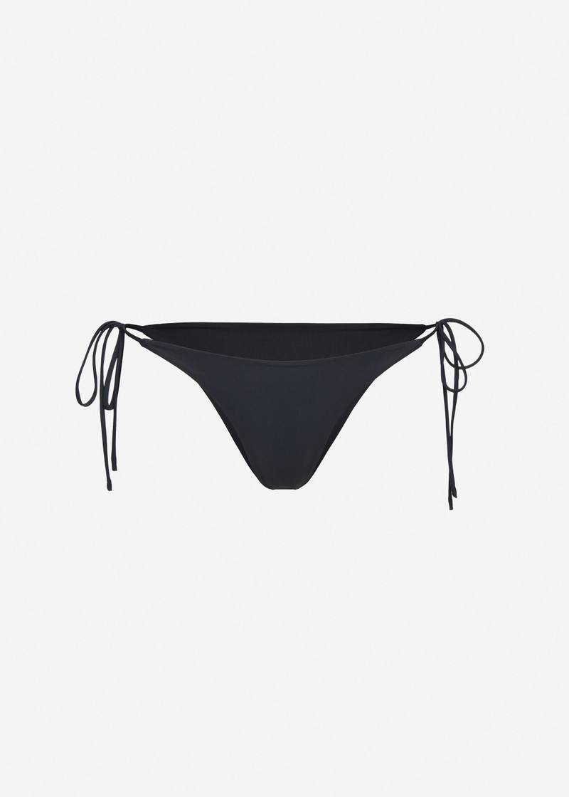 String tie swim bottom in grey 1