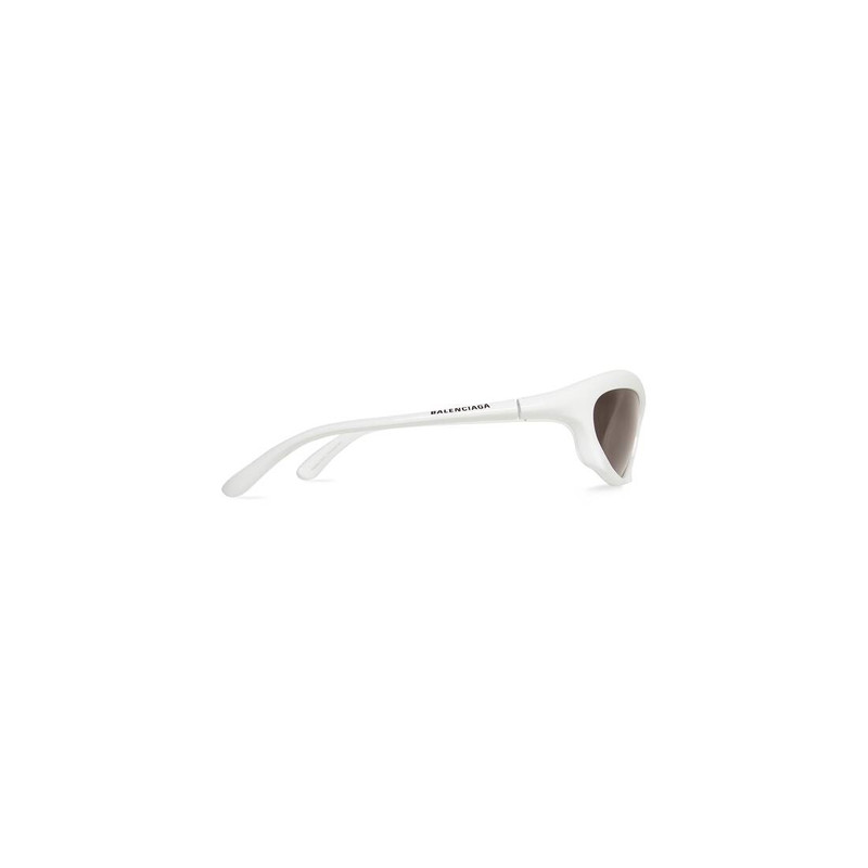 Bat Rectangle Sunglasses in White 4