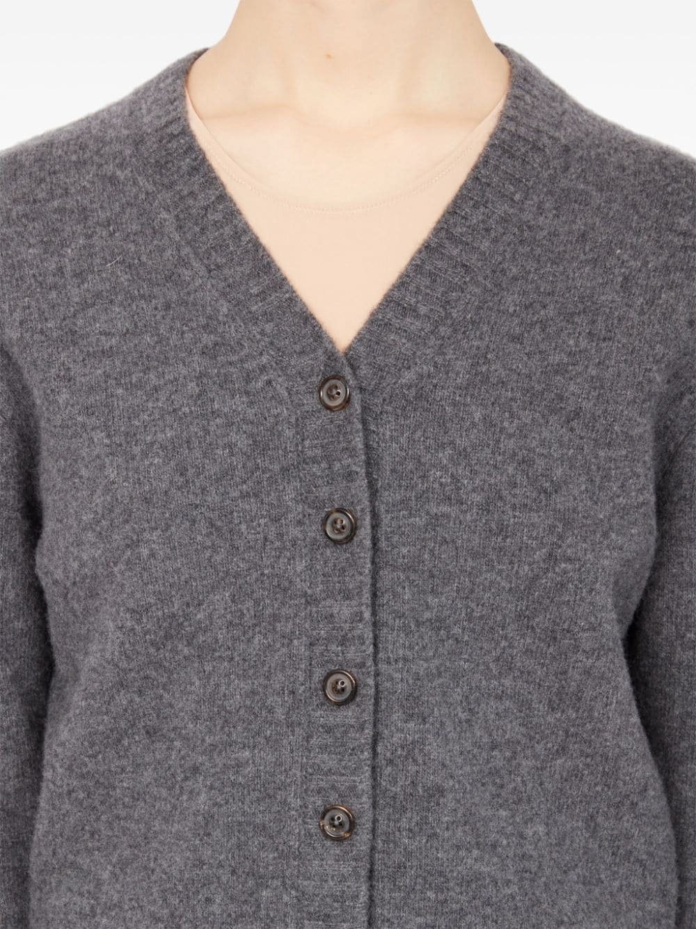 V-neck wool cardigan - 7