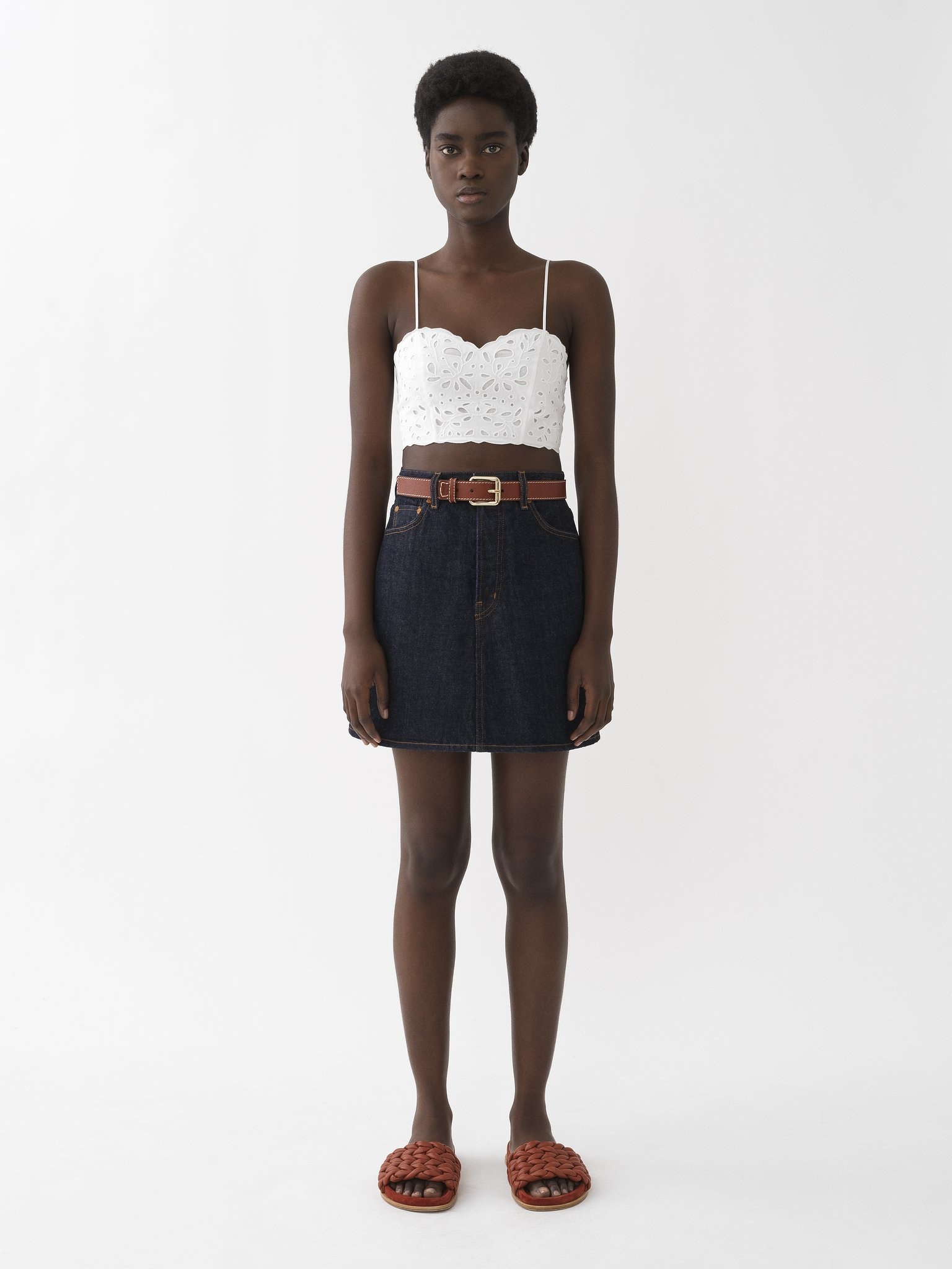 DENIM MINI SKIRT - 2