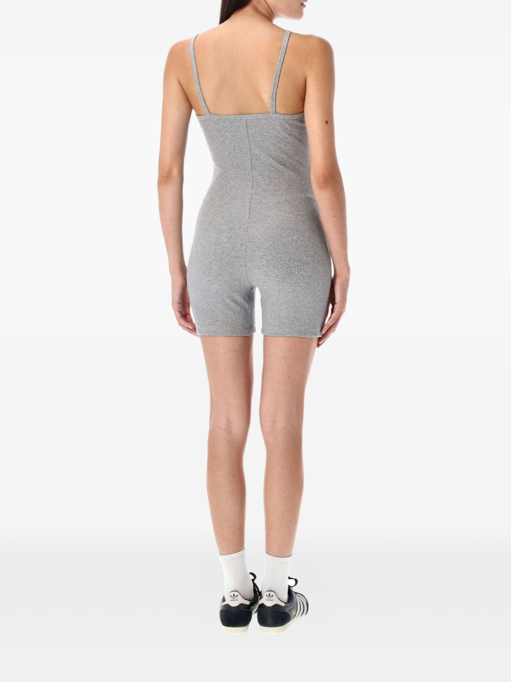 ribbed spaghetti-strap jumpsuit - 2