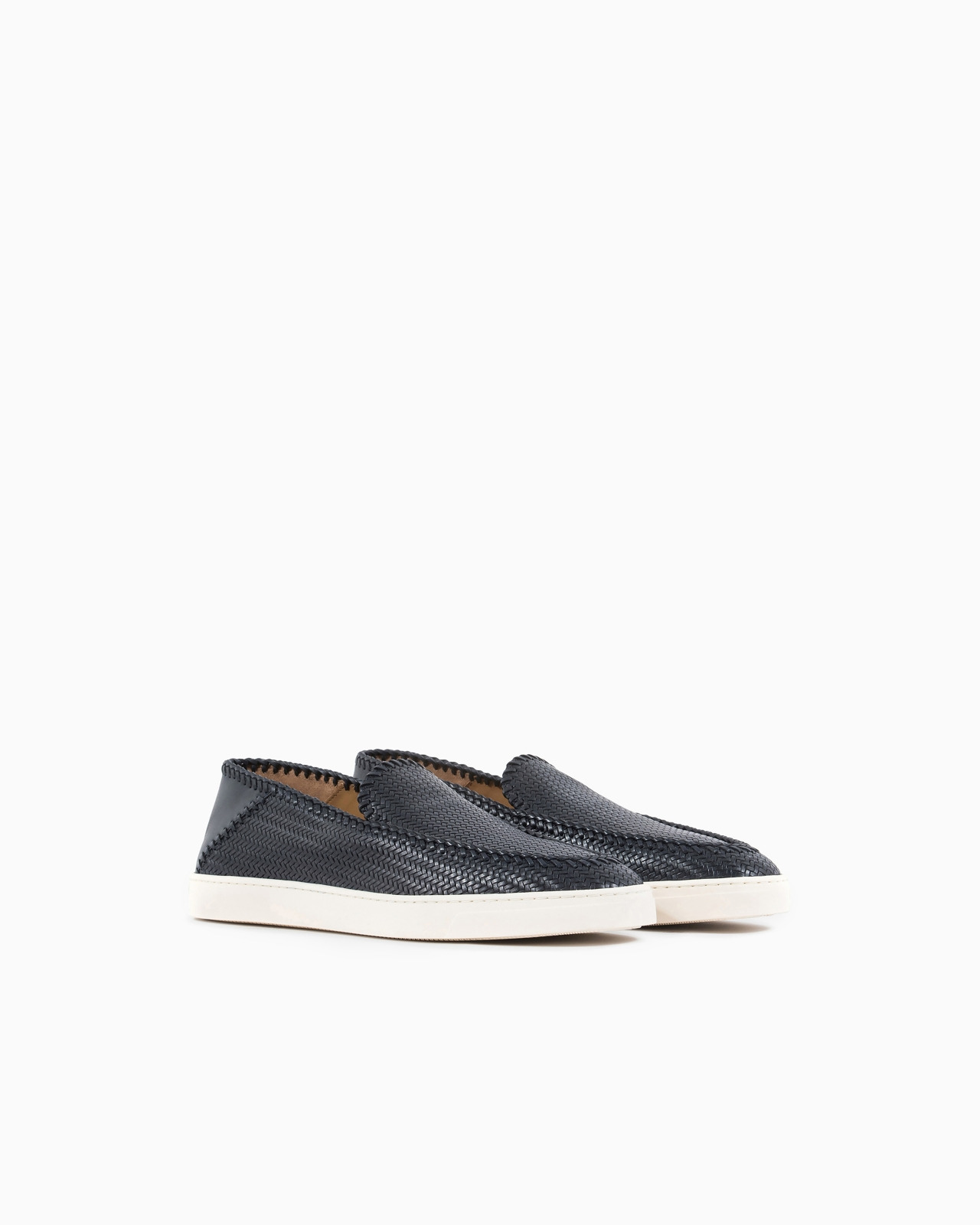 Galleria 3 Braided printed leather slip-ons - 2