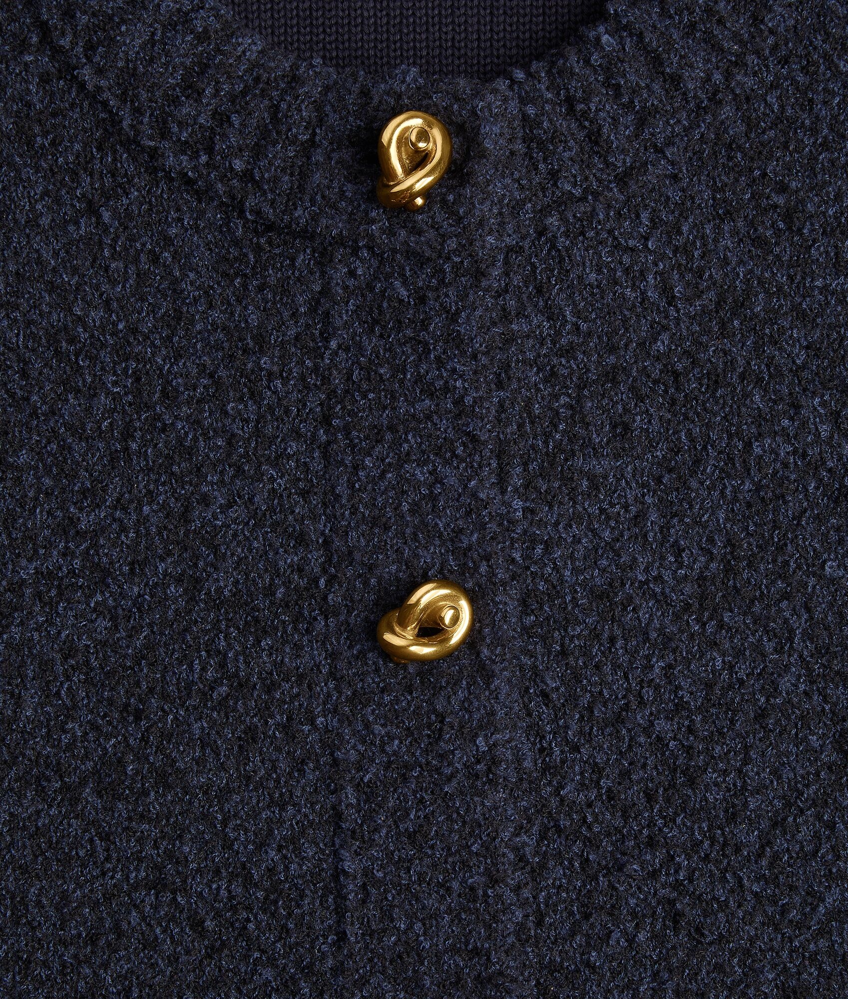 Wool Boucle Cardigan - 5