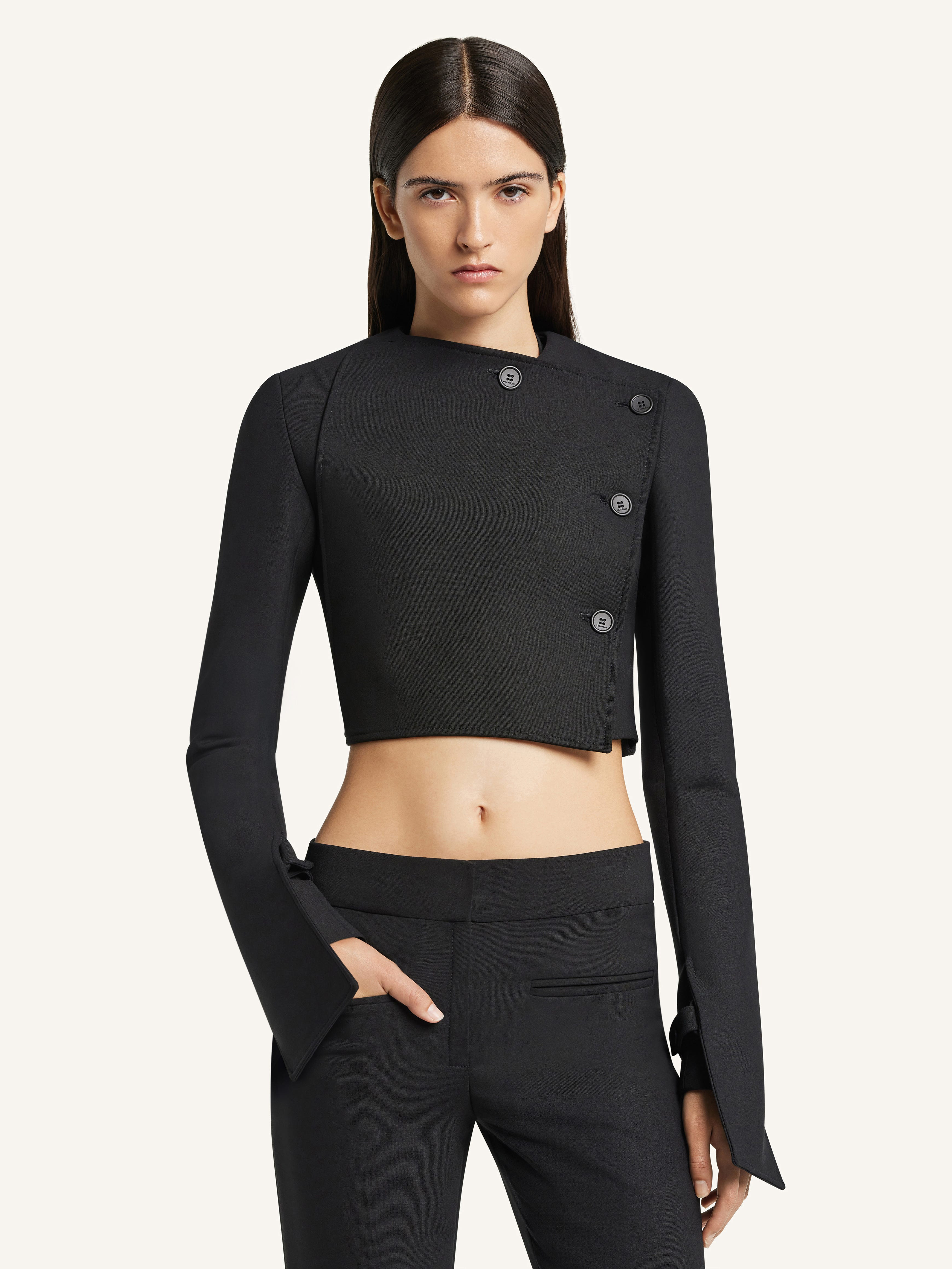 OBLIQUE TAILORED JACKET - 5