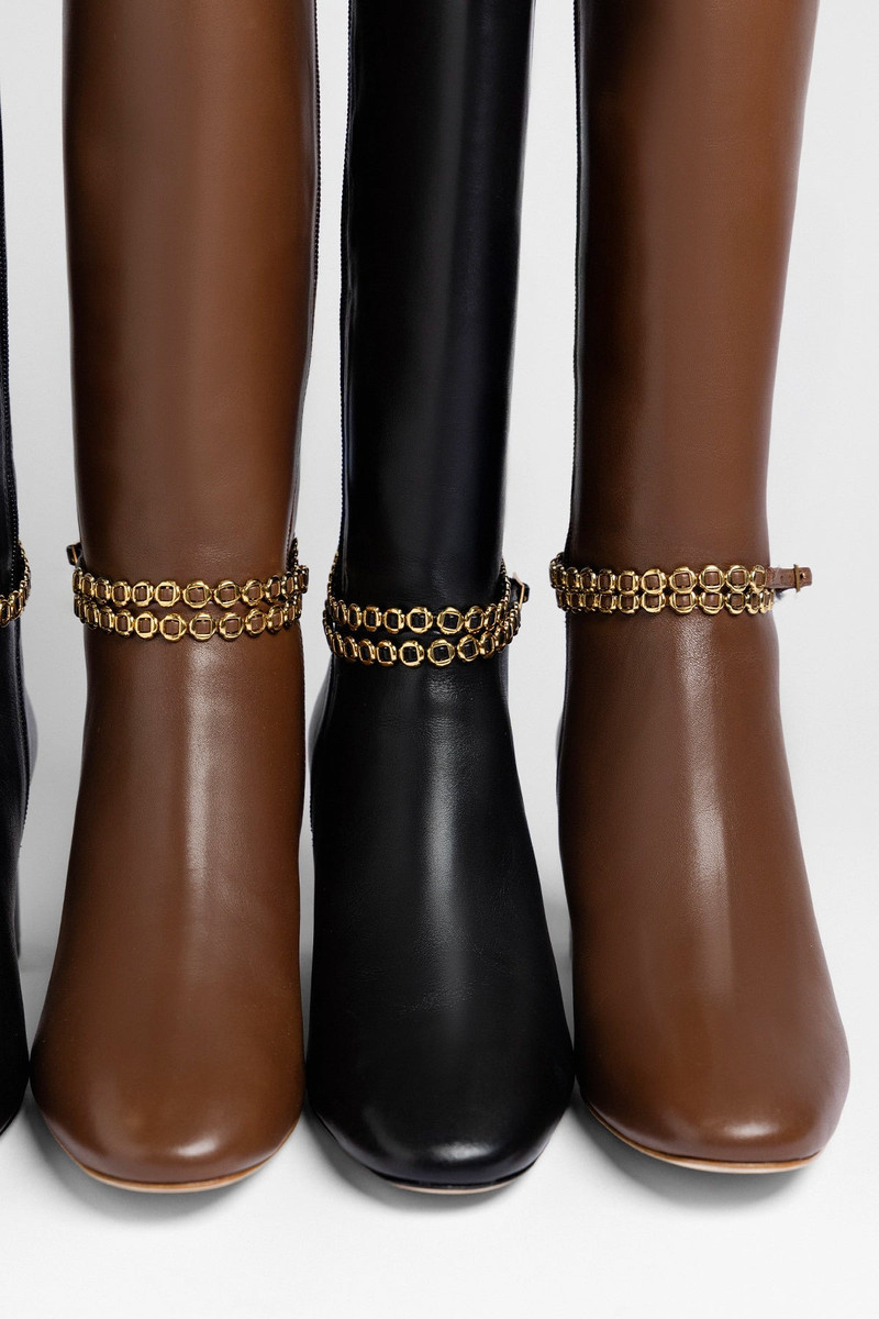 Milanina Hi Boot Burnt Umber Leather 5