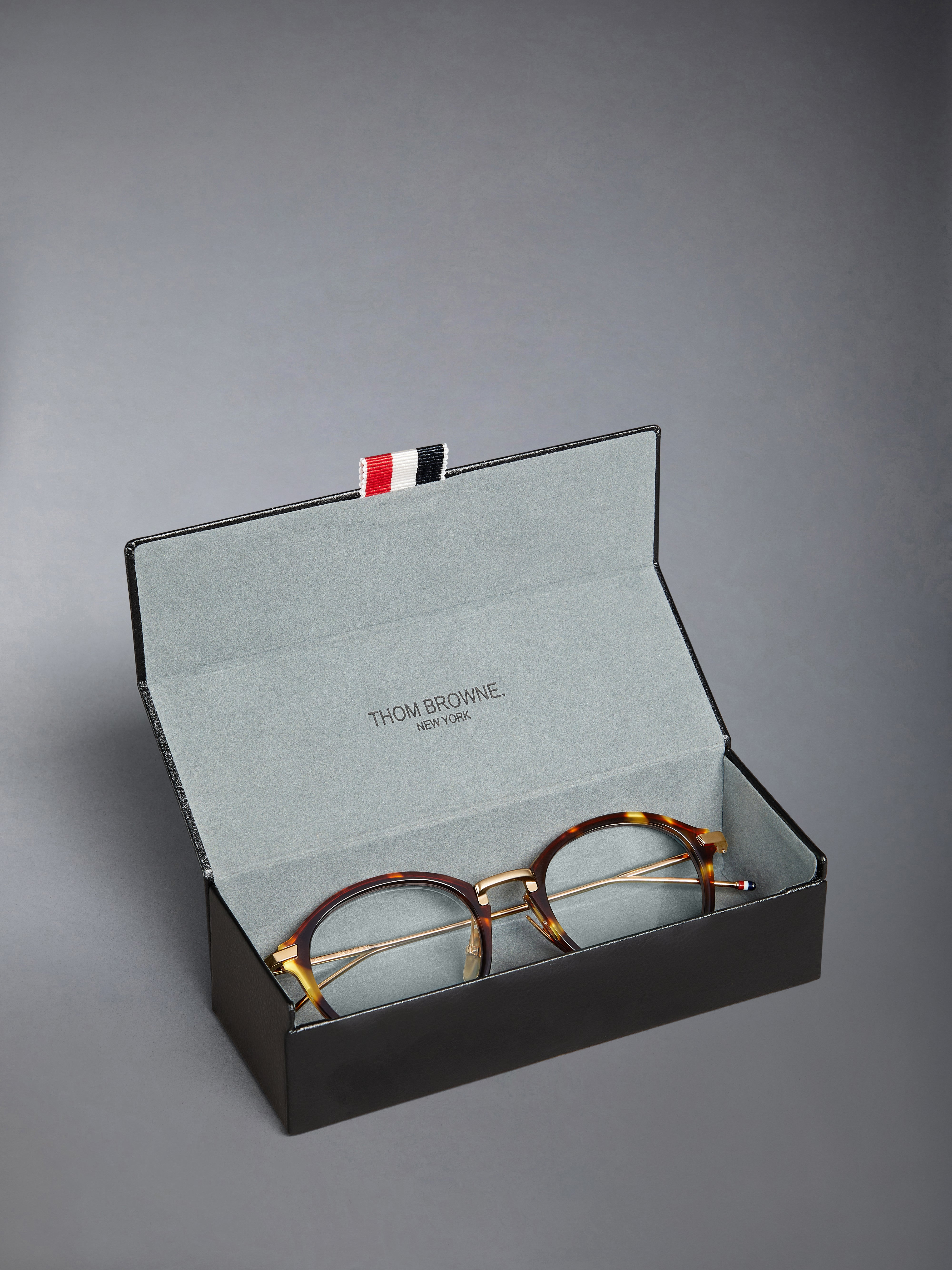 Tortoise Acetate And Titanium Round Eyeglasses - 8