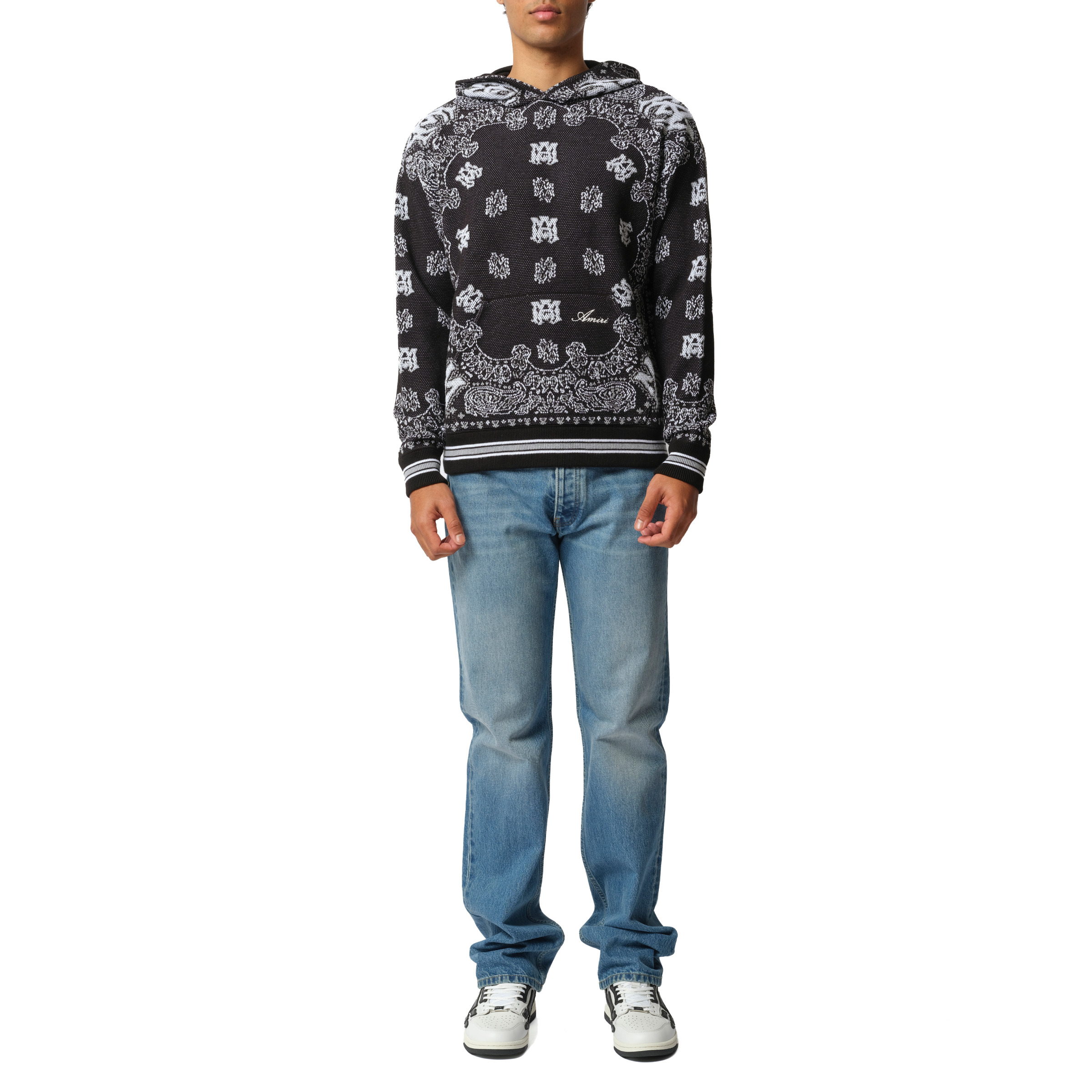 【AMIRI】Bandana フーディー Amazon.co.jp: AMIRI Amiri Bandana Pattern Bleach Pullover