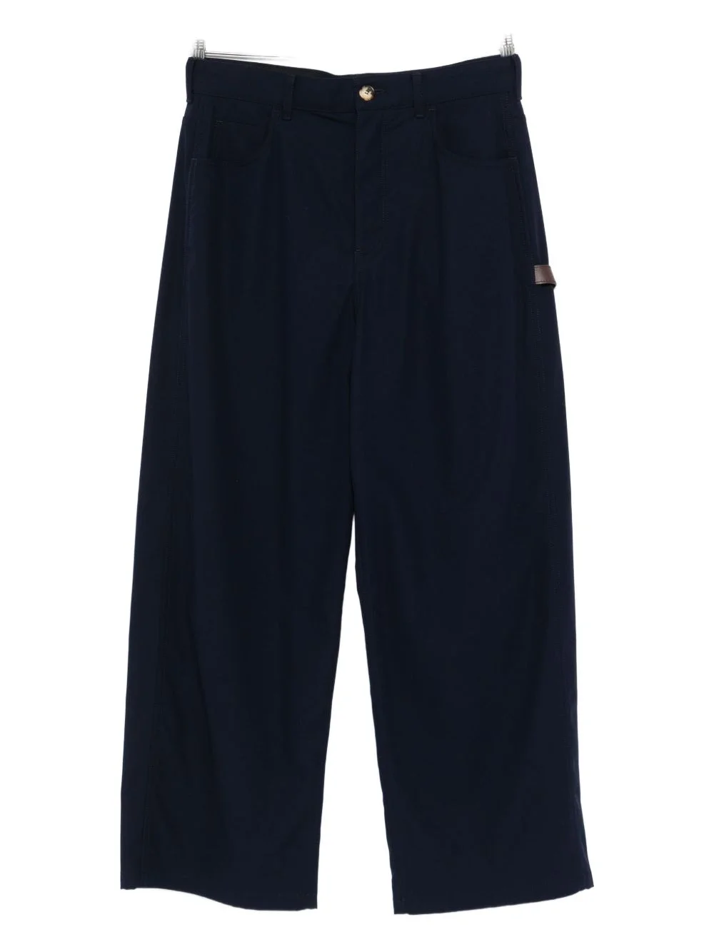 patch-pocket cotton trousers - 1