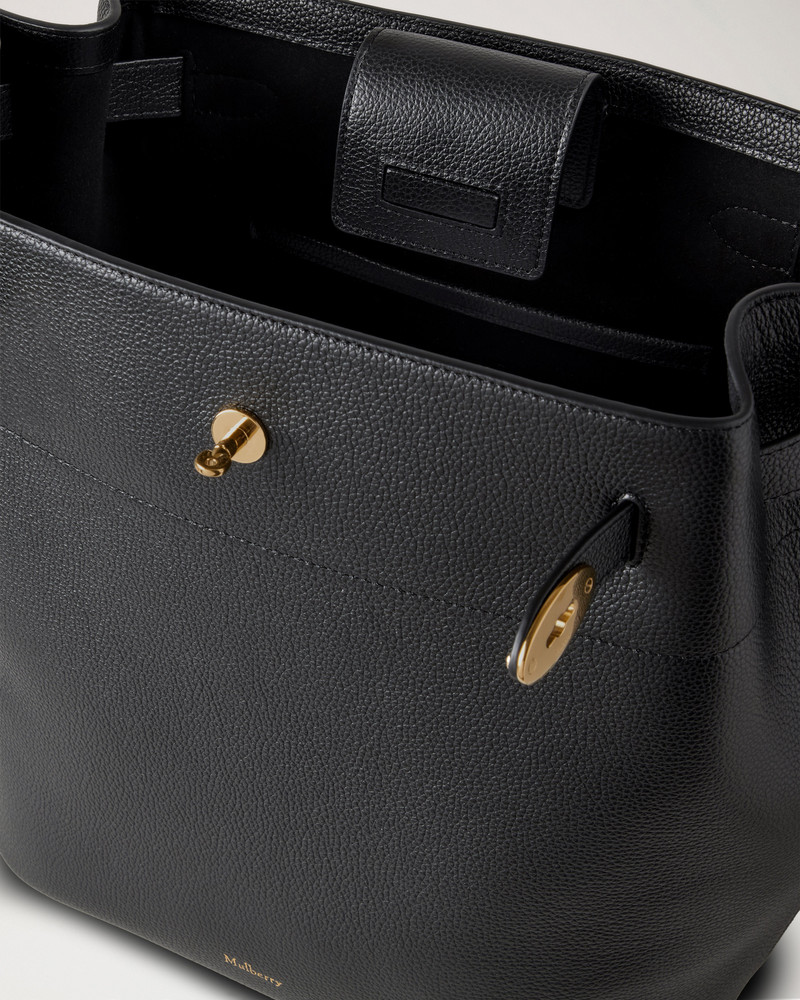 Large Islington Bucket Black Small Classic Grain 6