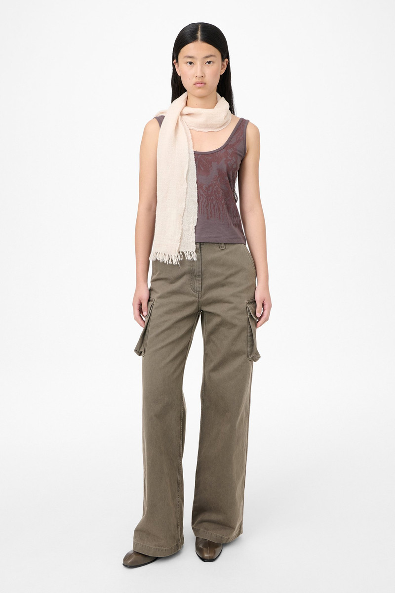 Cottage Scarf Light Pink Cold Dye Wool 4