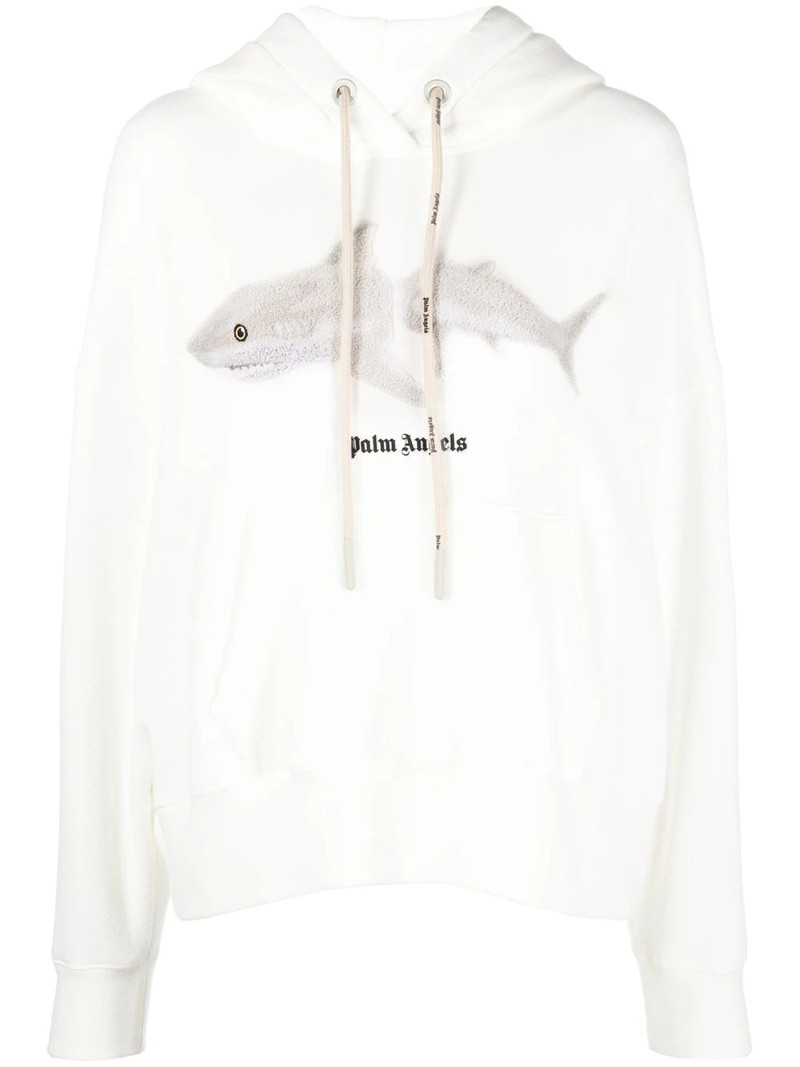 graphic-print cotton hoodie 1