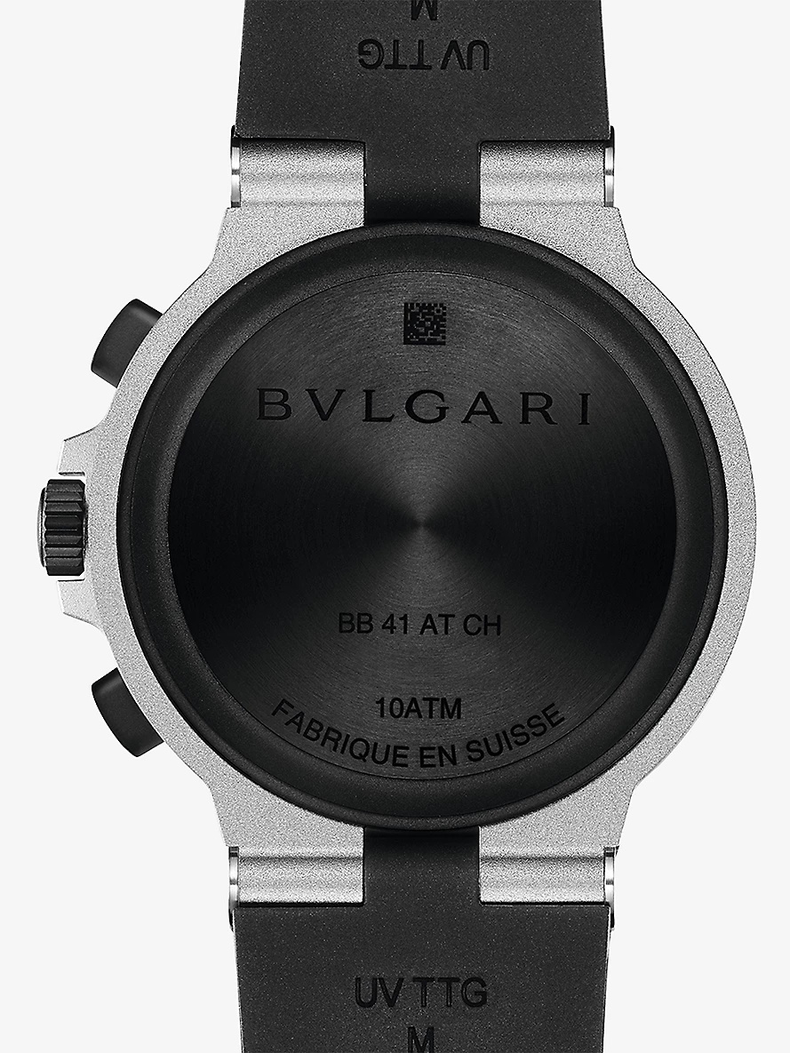 RE00017 BVLGARI BVLGARI aluminium and titanium automatic watch - 2
