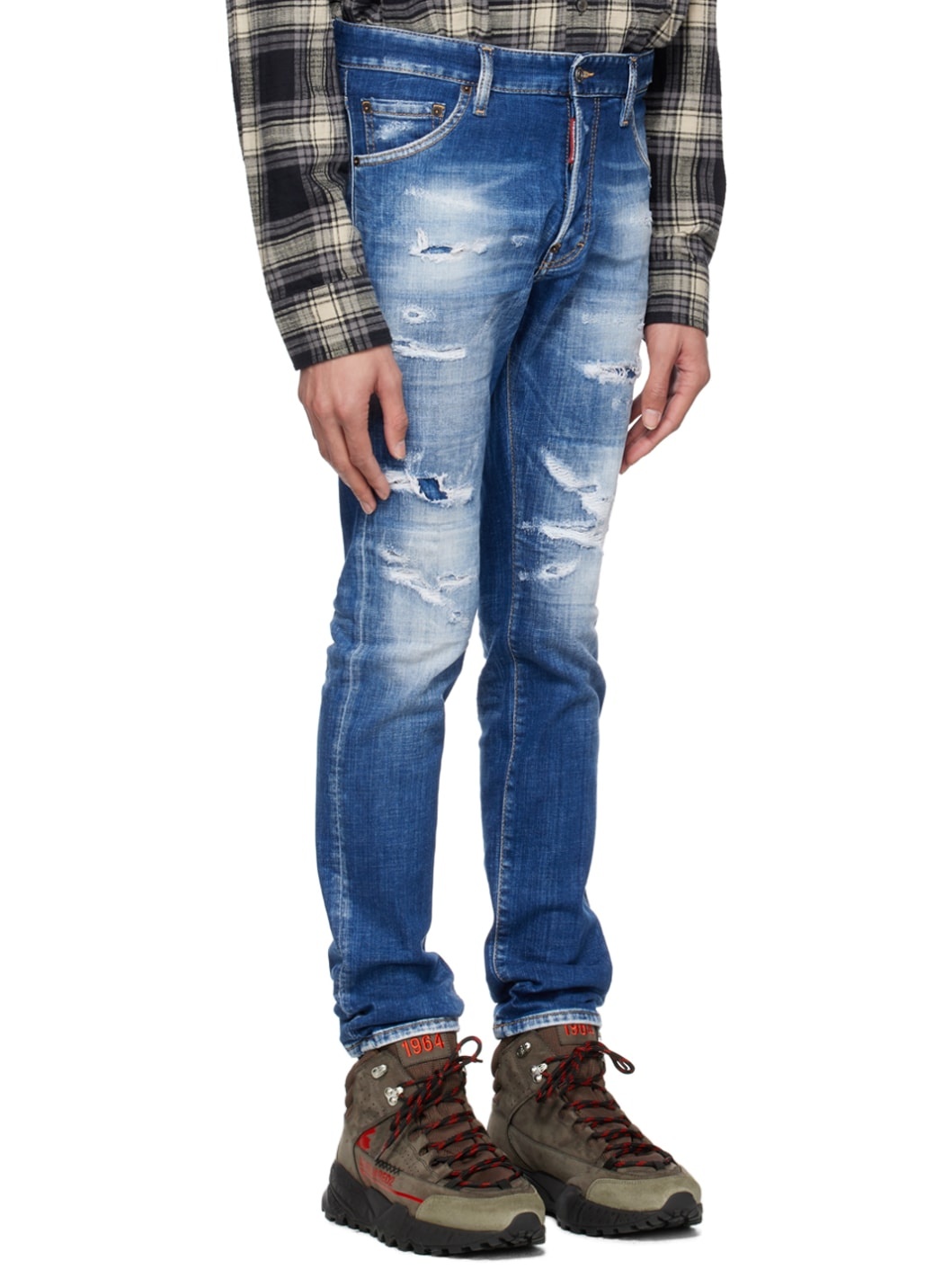 Blue Slash Wash Cool Guy Jeans - 2