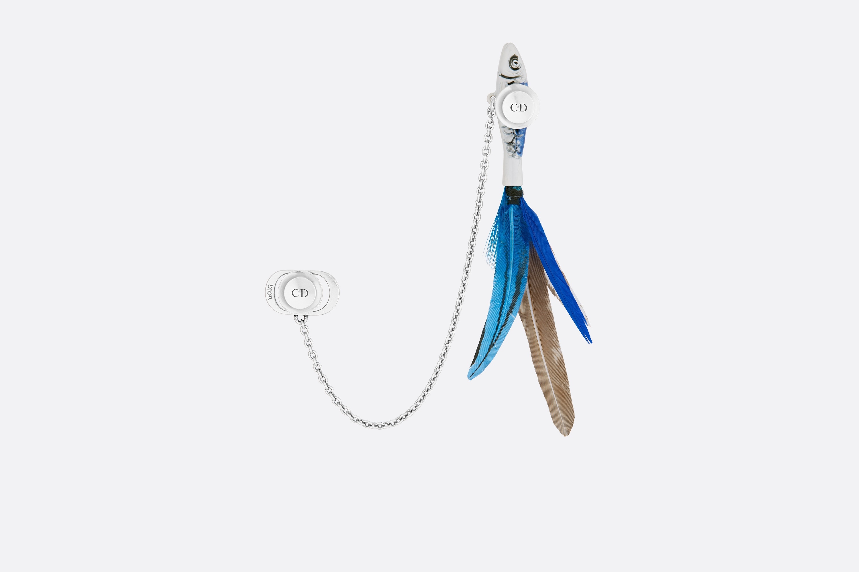 CD Icon Chain Brooch - 3