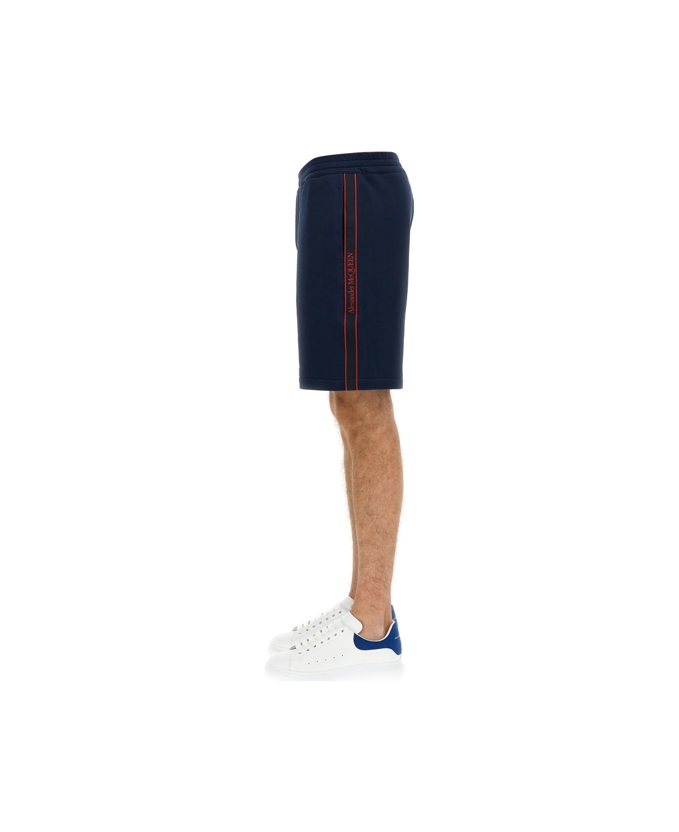 Bermuda Shorts With Selvedge Logo Band - 3
