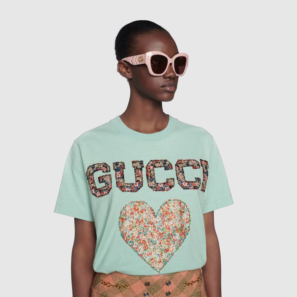 Gucci Liberty T-shirt with patches - 5