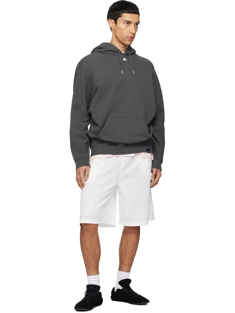 courrèges Gray Oversized Hoodie outlook
