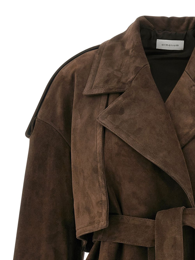 Flaminia lapel suede jacket 3