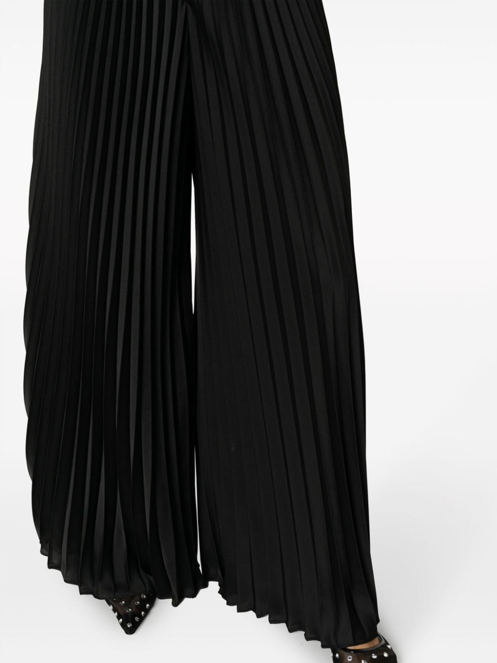 square-neck sleeveless pleated jumpsuit - 5