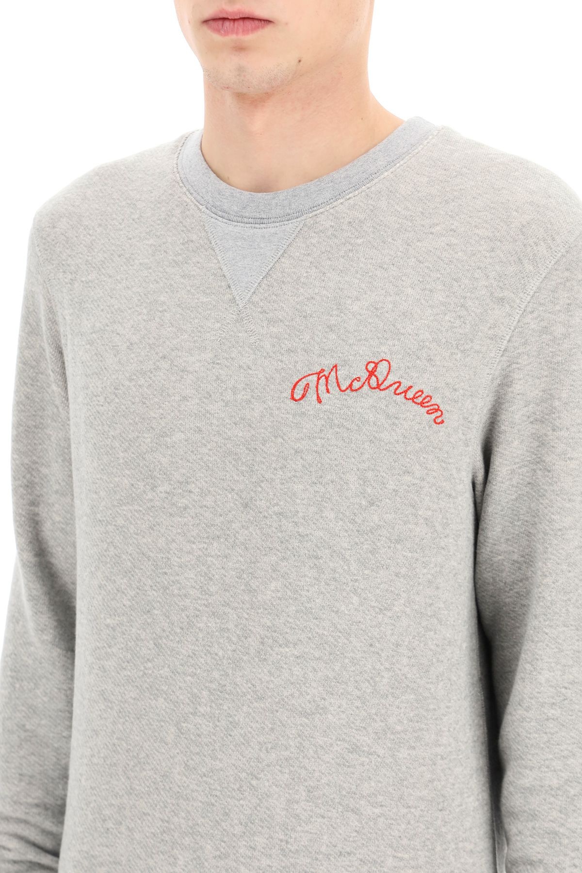 SWEATSHIRT WITH LOGO EMBROIDERY - 5