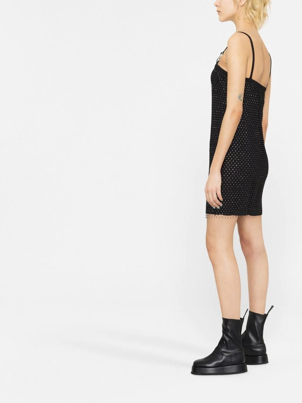 crystal-embellished slip dress - 3