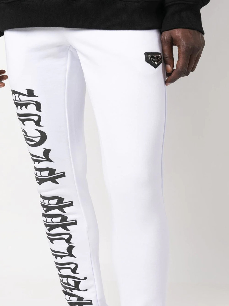 Gothic Plein cotton track pants 5