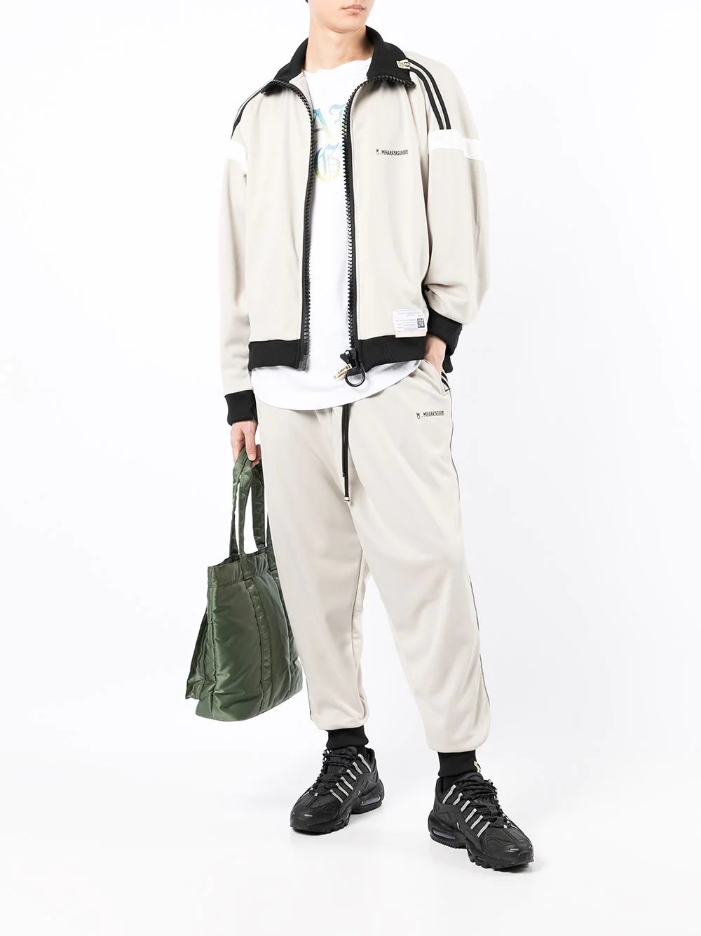 logo-print drop-crotch track pants - 2