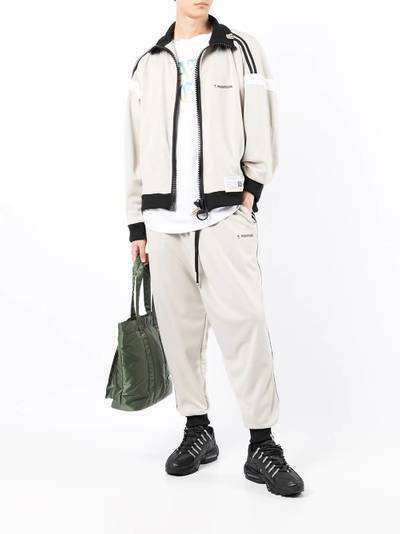 Maison MIHARAYASUHIRO logo-print drop-crotch track pants outlook