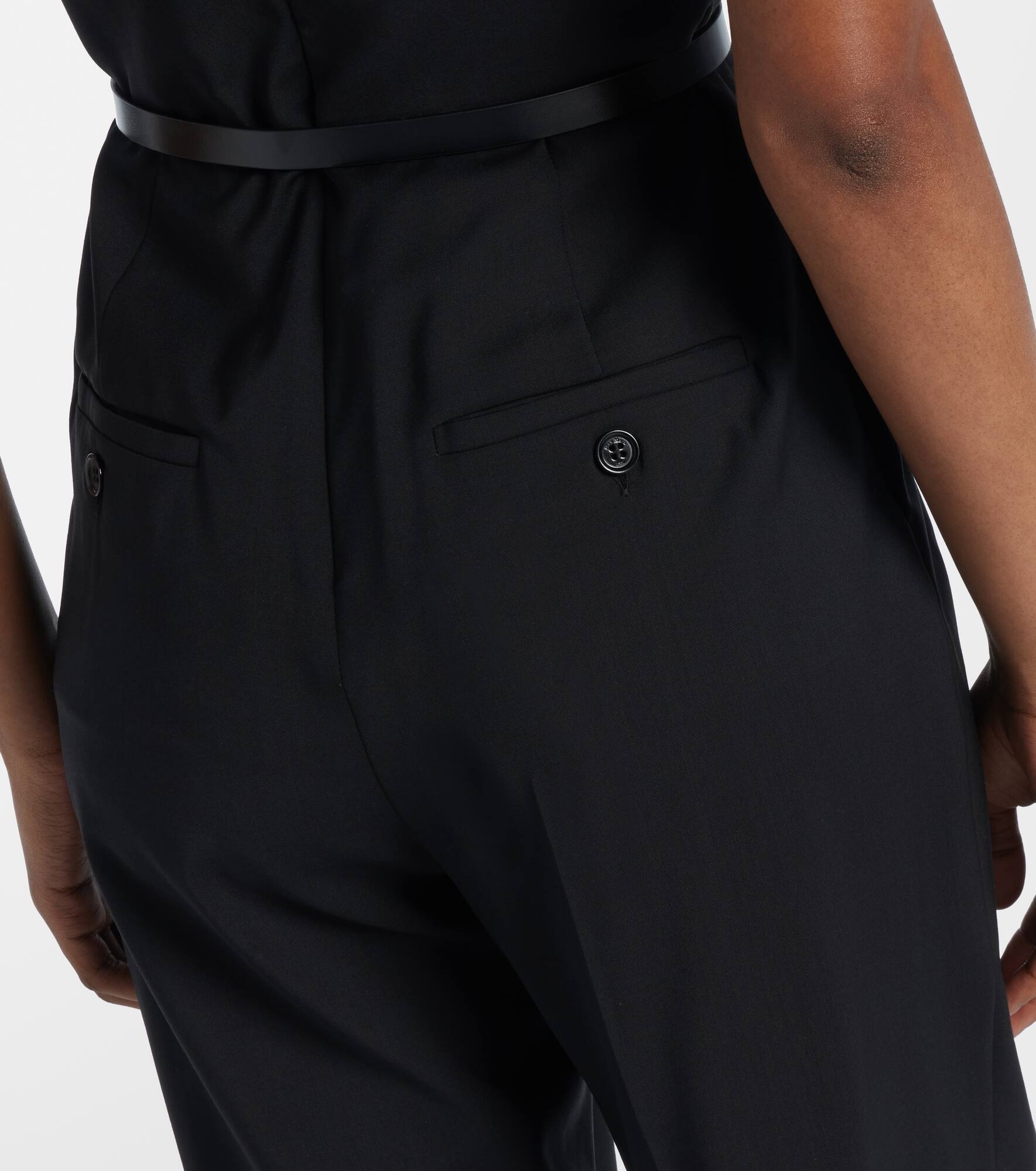 Asymmetric virgin wool jumpsuit - 6