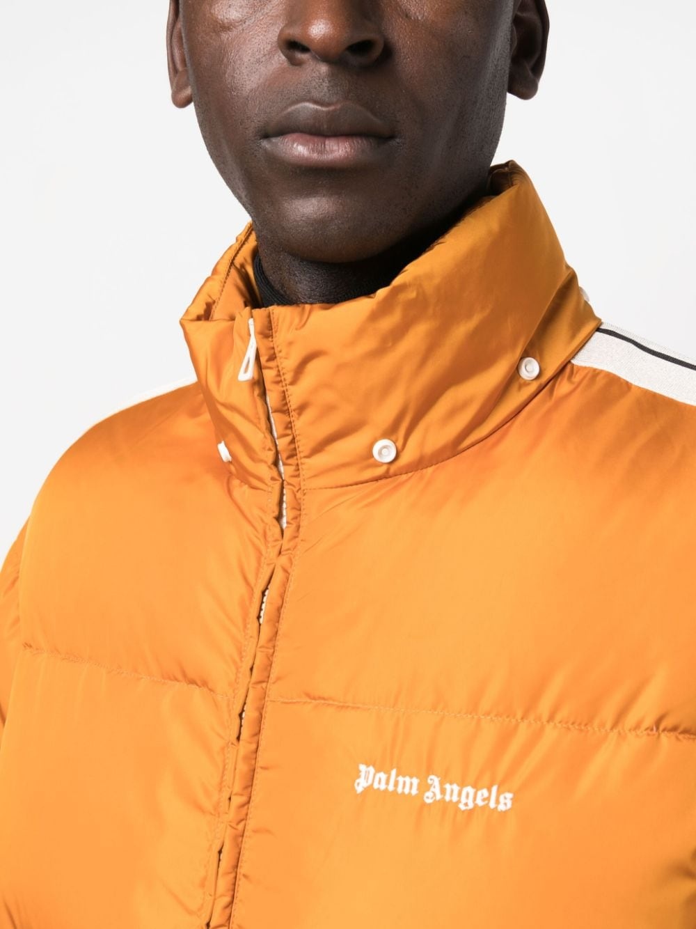 logo-print padded jacket - 6