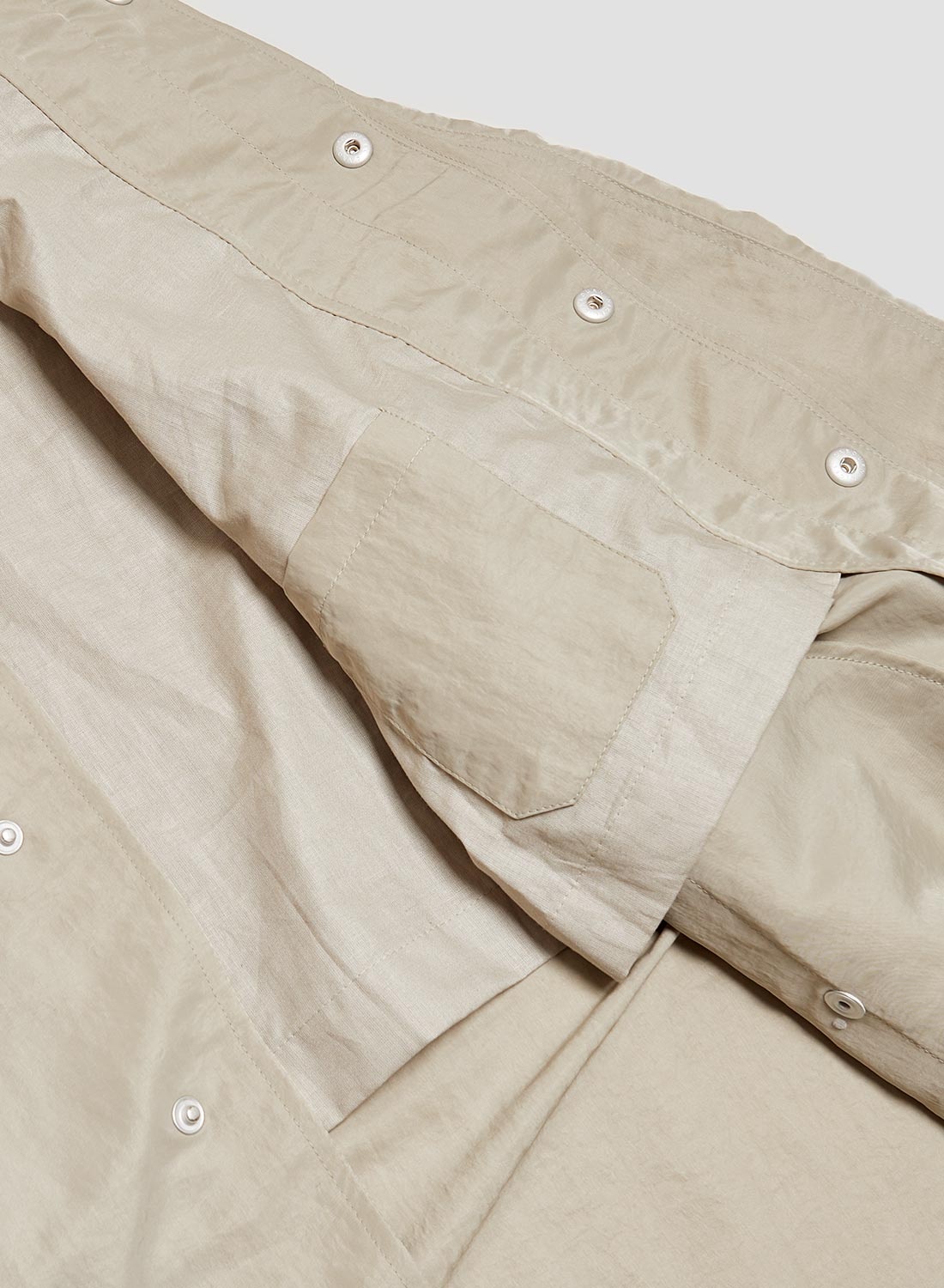 Nam Coat in Stone Nylon - 9