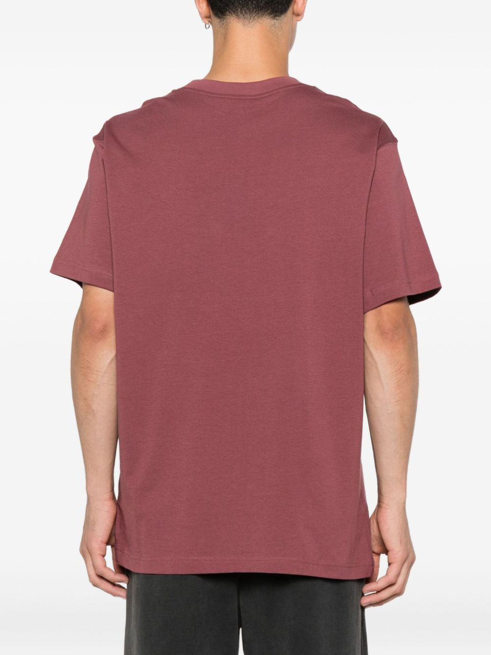 embroidered-logo cotton T-shirt - 3