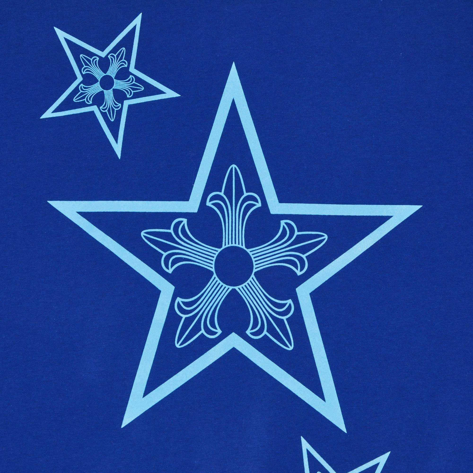 Chrome Hearts Star Long-Sleeve Shirt 'Blue' - 3