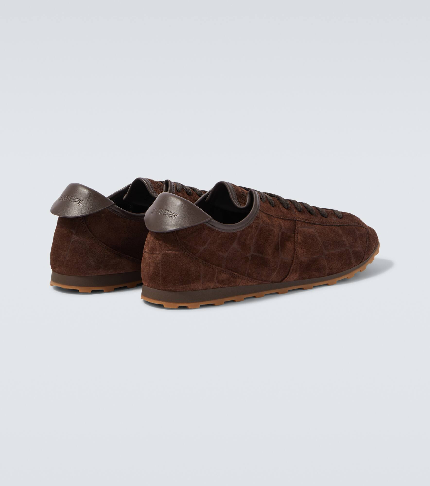 Tennis croc-effect suede sneakers - 6