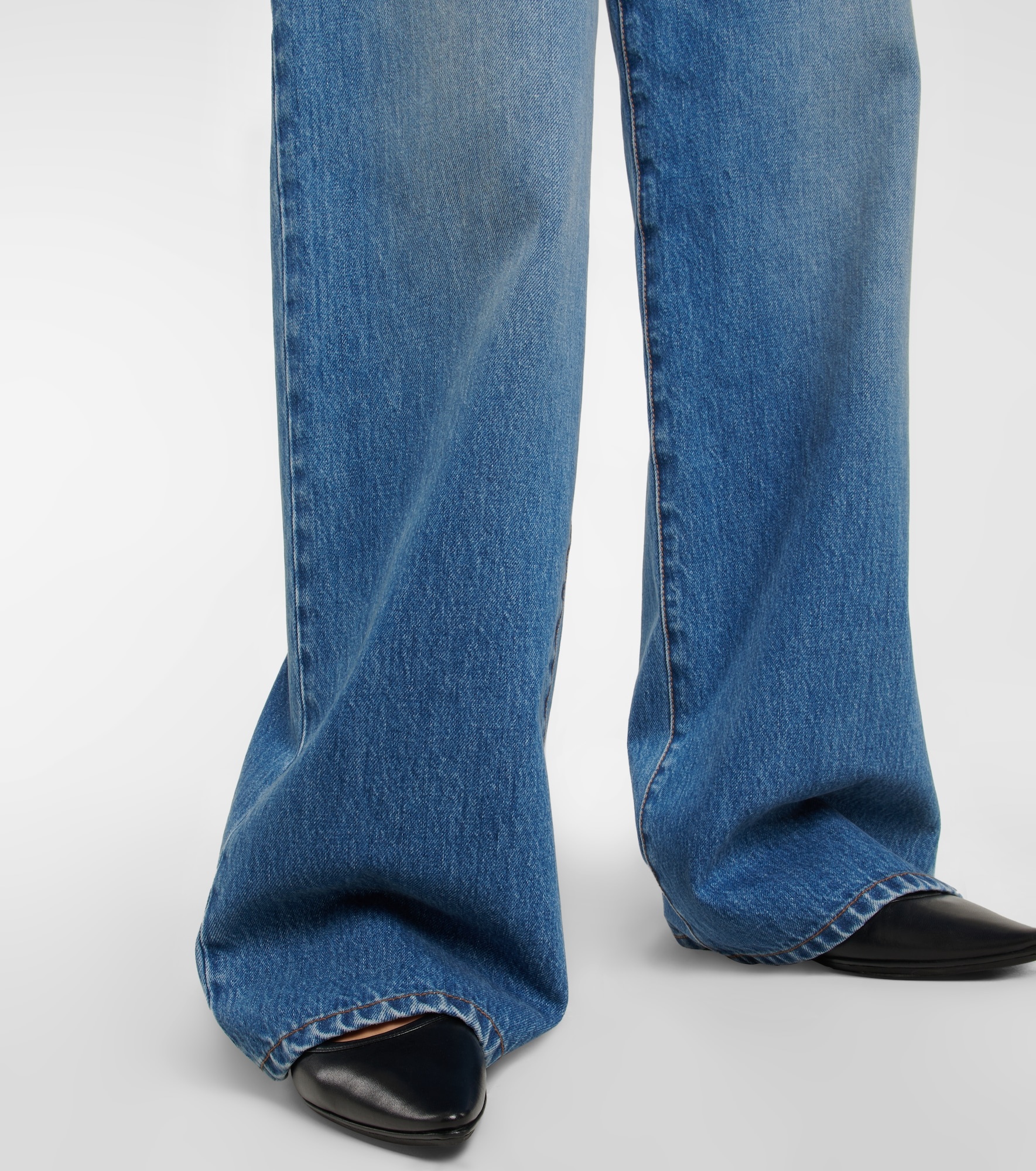 Eglitta mid-rise wide-leg jeans - 5