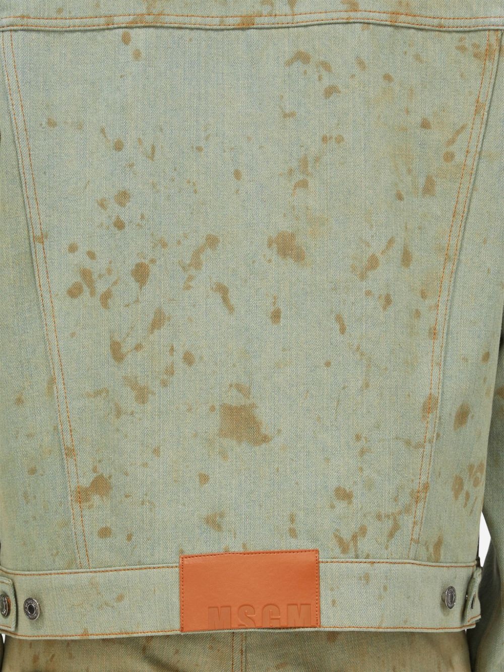 stained denim jacket - 5