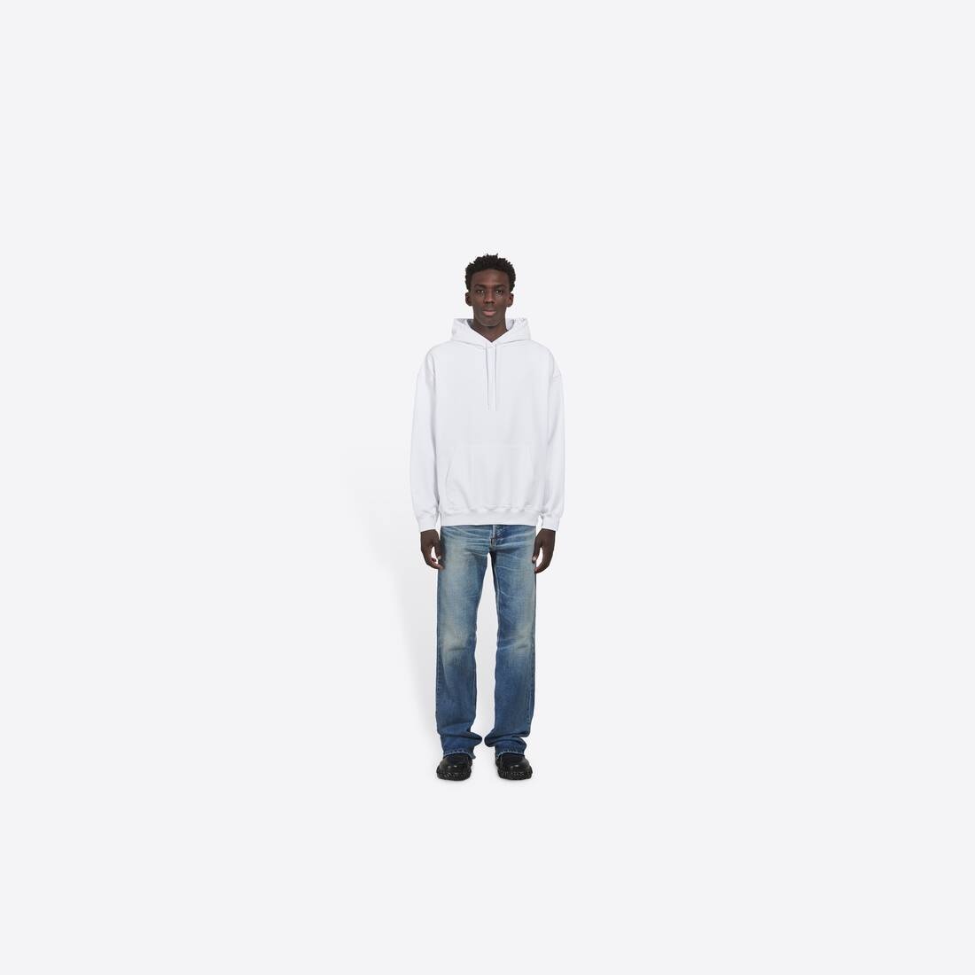 Men's Balenciaga Hoodie in White - 6