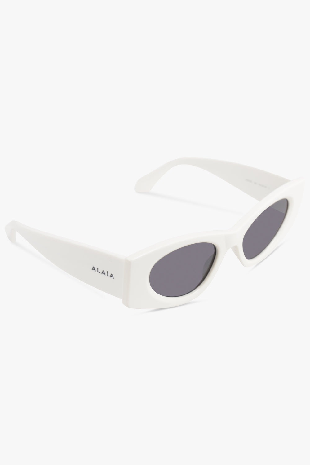 AA0075S CAT EYE RECTANGULAR SUNGLASSES | WHITE - 2