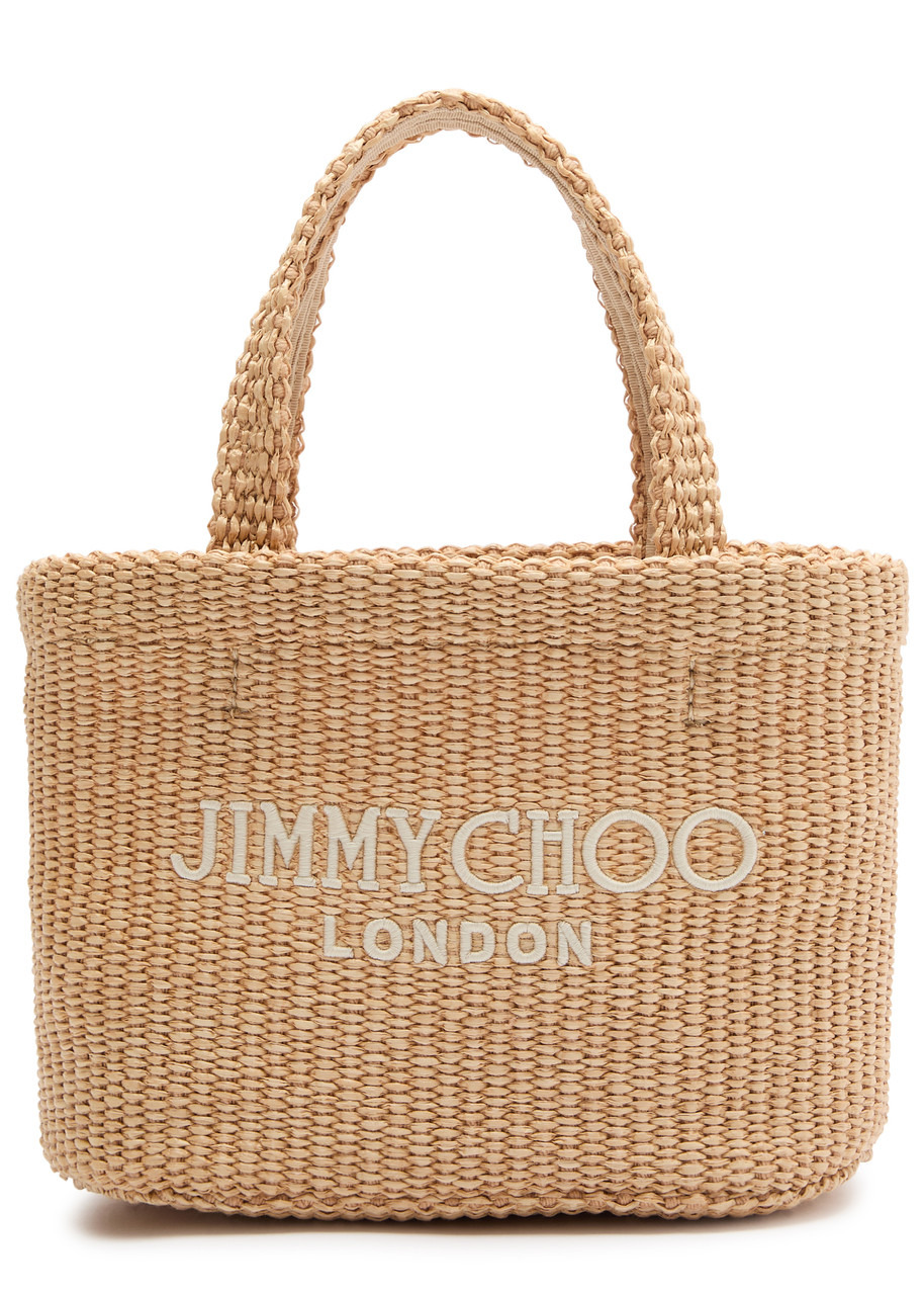 Jimmy Choo Beach Mini Raffia Tote - 1